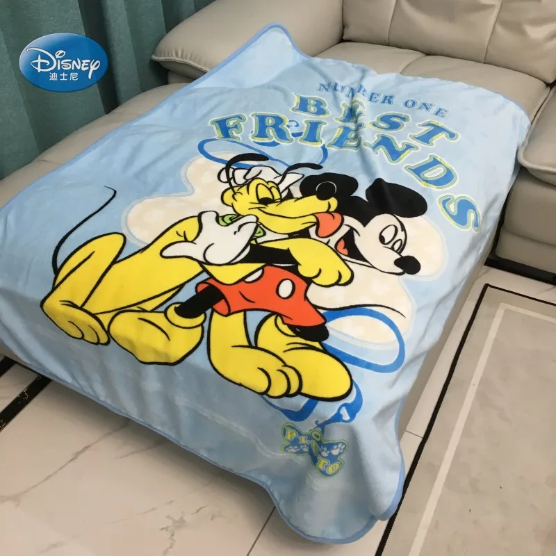 Disney Mickey Mouse Best Friend Pluto Plush Soft Warm Baby Kids Boys Girls Sky Blue Blankets Throw on Bed/Sofa 100x140cm