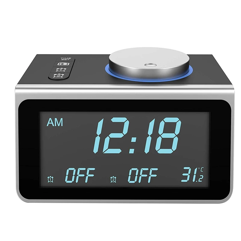 Продвижение цифровые часы радио Fm двойной будильник для сна детей спальни