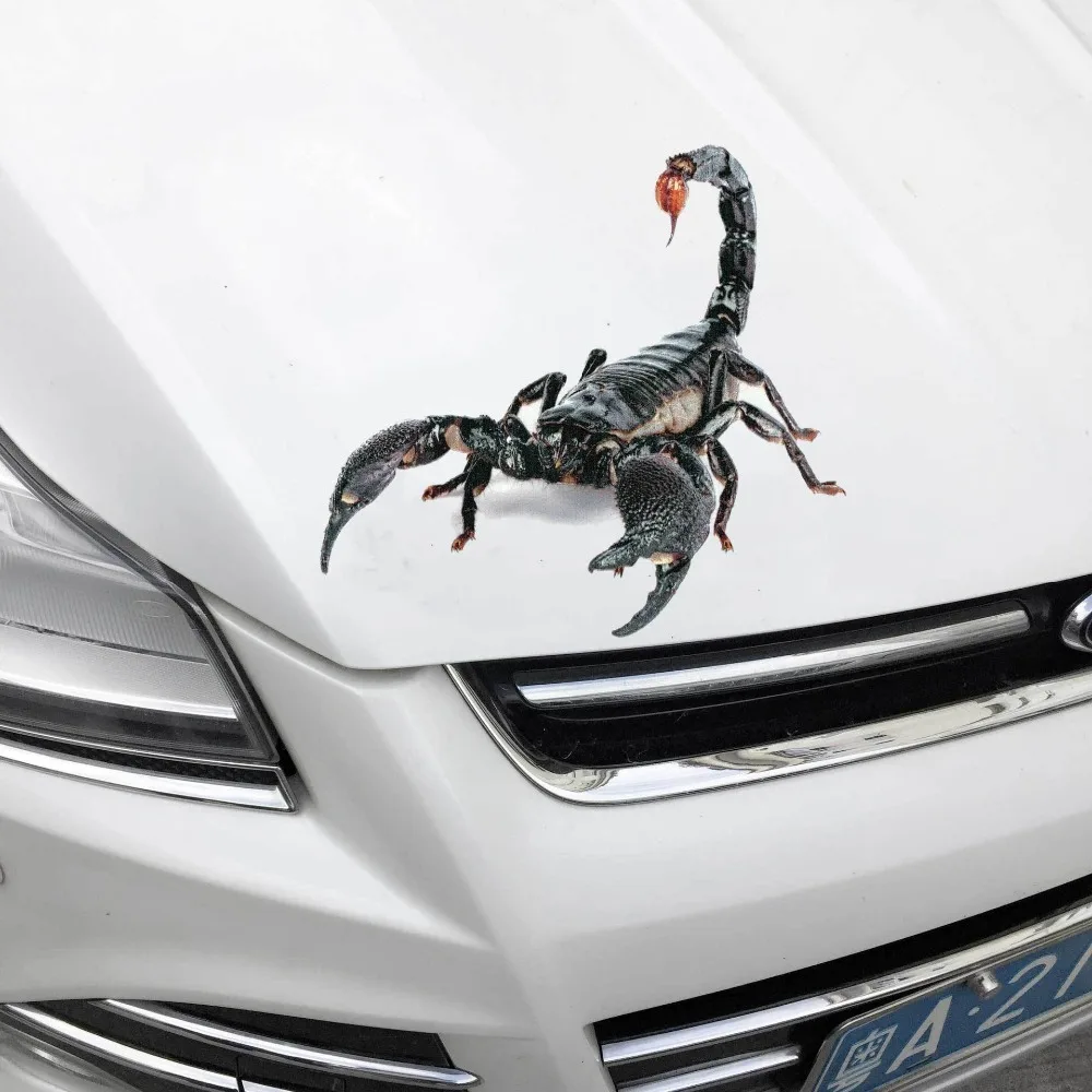 

18*16cm Spider 3D Car Sticker Scorpion Mirror Side Decal 3D Chameleon Pattern Vinyl Truck Vehicle Body Accessories Auto Stickers
