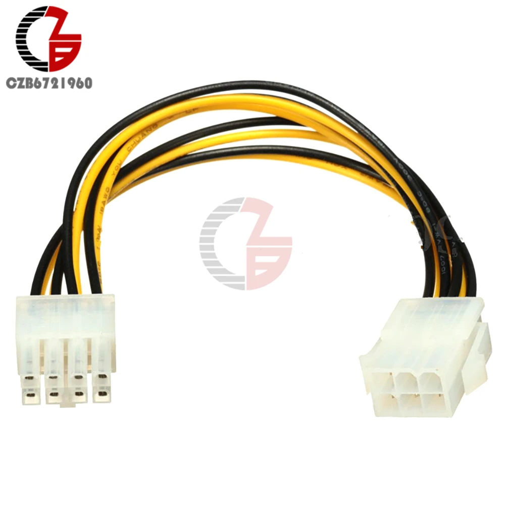 Кабель преобразователя питания PCI Express 6 контактный разъем Feamle на 8 видеокарта ЦП