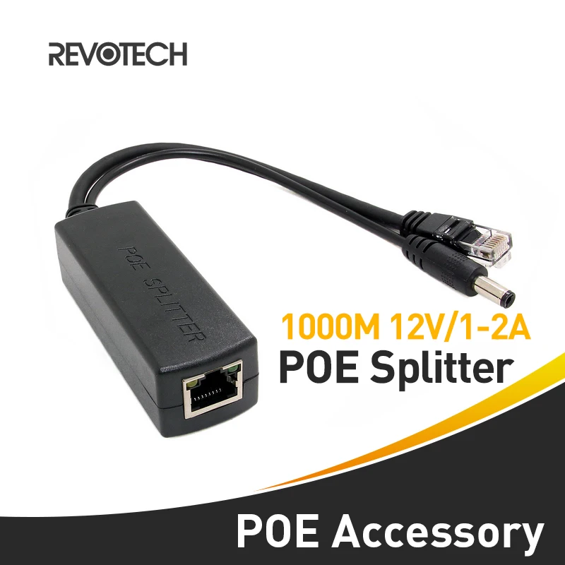 Разветвитель PoE 10/100/1000 м со стандартом IEEE 802.3af и выходной мощностью 12 в 1 2 а для IP