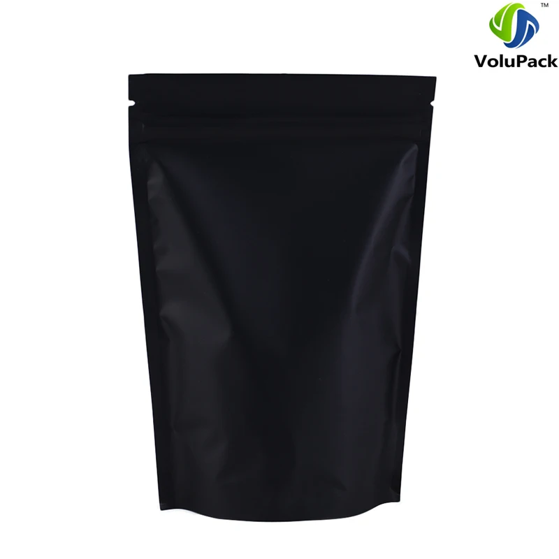 Высококачественные матовые черные пакеты из алюминиевой фольги 16x22 см (6 25x8 75