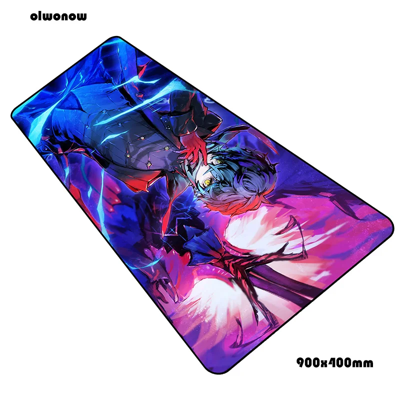 Persona 5 padmouse 900x400x3 мм игровой коврик для мыши Новое поступление коврик для мыши геймерский компьютерный Настольный коврик с рисунком из аниме notbook mousemat pc