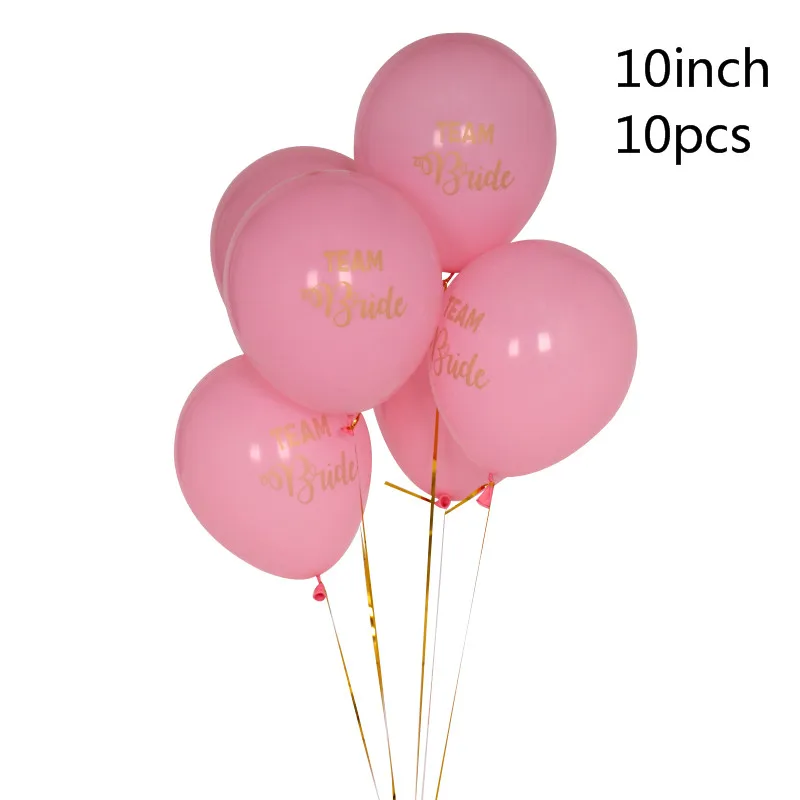 Team Bride Pink 1 шт большой розовое золото красный ссылка Love фольгированный шар кольцо с бриллиантом для бутылки шампанского чашка ко Дню Святого Валентина Свадебный Юбилей вечерние Декор - Цвет: Team Bride Pink