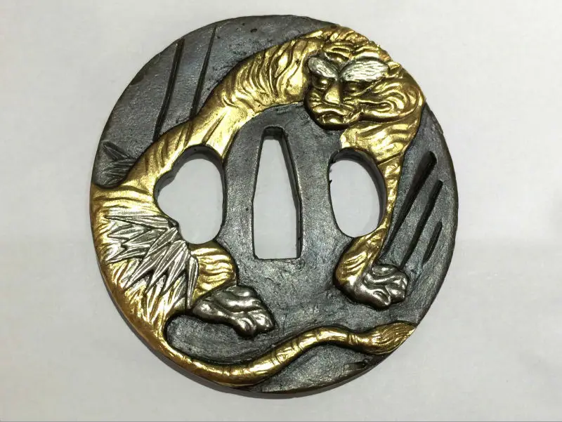 Аксессуары японский меч самурая медь Цуба @ 31 дизайн Dragon/ Tiger|dragon design|tiger designtiger tiger |