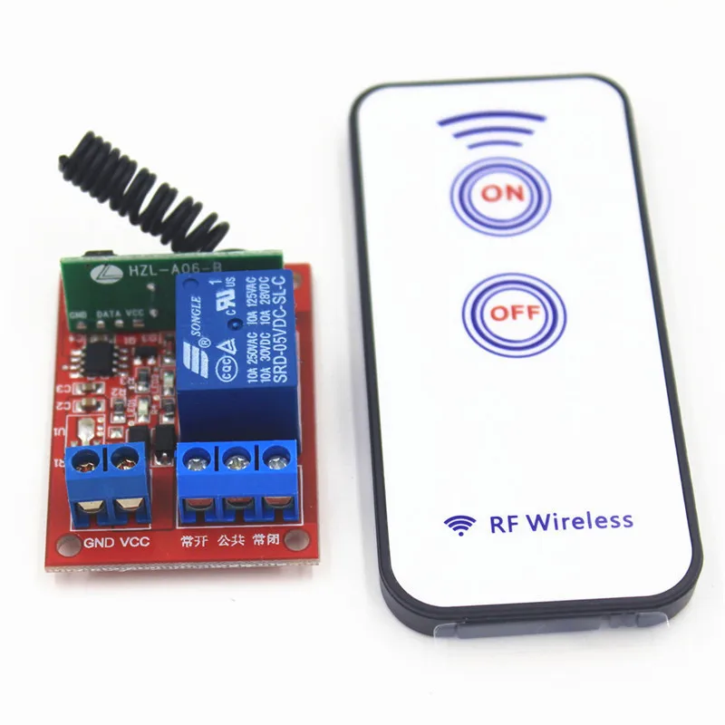 433 мГц 1 способ RF беспроводной Дистанционное управление переключатель приемник В