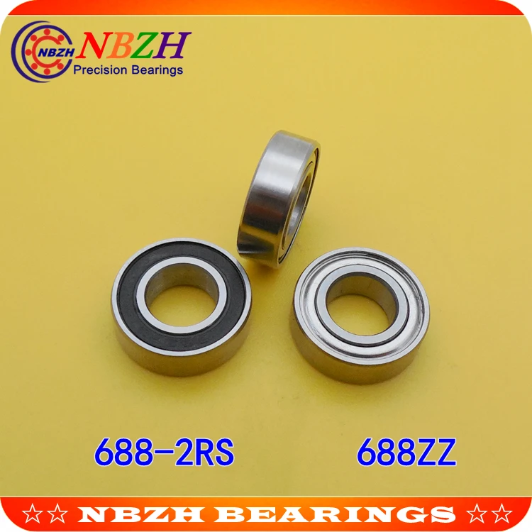 

NBZH sale price thin wall deep groove ball bearing 688ZZ 688-2RS S688ZZ S688-2RS 8*16*5 mm ABEC-5 Z1