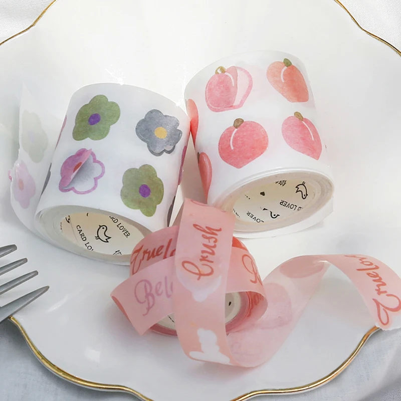 15/40 мм* 5 м Kawaii персик любовь васи ленты наклейки Скрапбукинг клейкой ленты школьные канцелярские принадлежности дневник Bullet Journal sl2000