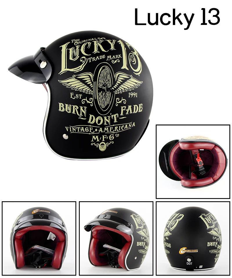 Классический мотоциклетный шлем Soman в стиле ретро для мотокросса удобные