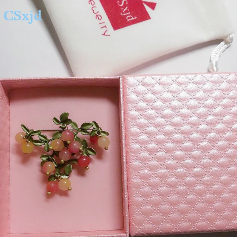 Новое поступление Винтажная брошь CSxjd ювелирные изделия зеленая краска