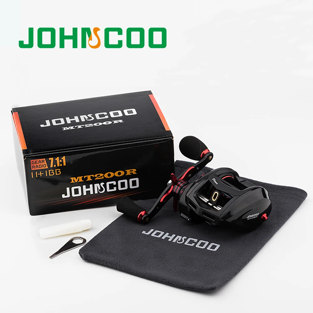 Новая Рыболовная катушка JOHNCOO Baitcast большая игра 12 кг максимальная тяга 11 + 1 BB 7 1: