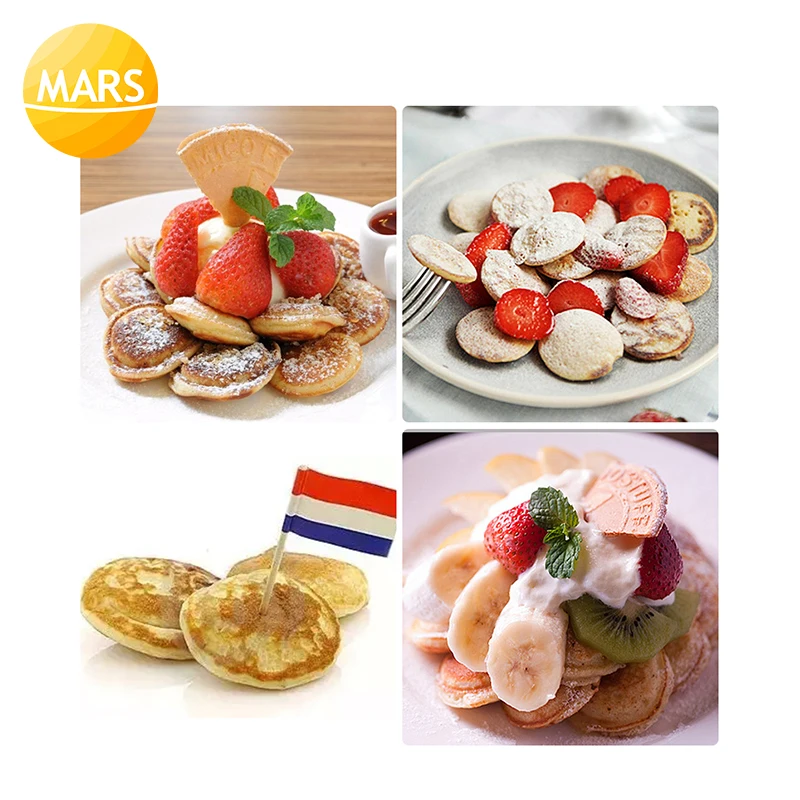 Mars новый продукт 52 hollows мини голландская детская блинная машина 220 В 110