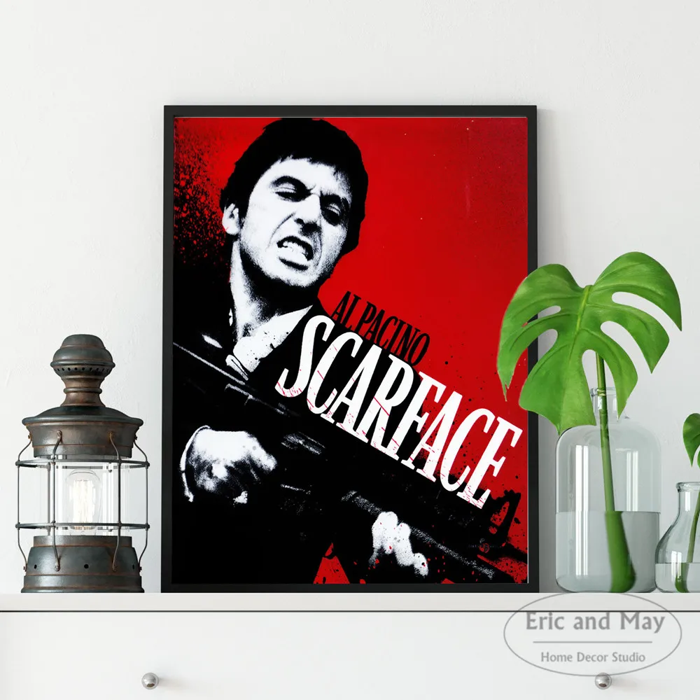 

Al Pacino Scarface Vintage Posters And Prints Canvas Art Decorative Wall Pictures For Living Room Home Decor Unframed Painting