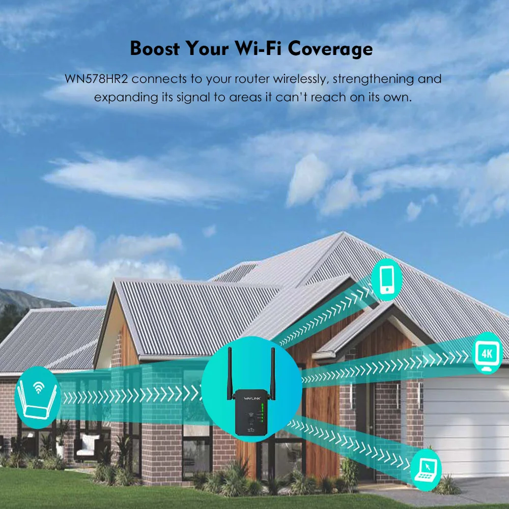 Беспроводной Wi Fi ретранслятор Wavlink N300 высокой мощности/расширитель