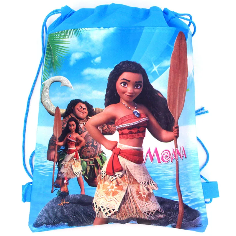 1Pc-blue-bag Disney с героями мультфильма «Моана»; одноразовая посуда наборы детский день рождения, мероприятие, вечеринка принадлежности баннер Подарочный пакет чашка для Baby Shower или для вечеринки по случаю Декор - Цвет: 1Pc-blue-bag