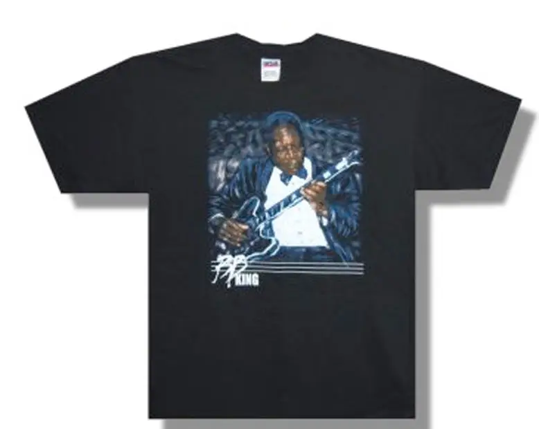 BB King Blue Portrait 2007 Tour черная футболка из хлопка с принтом Забавные футболки мужская