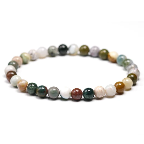 Beads 6mm Натуральная океанская яшма, камень 6 8 10 мм, нитка круглых бусин, браслет, ювелирные изделия для женщин и мужчин, Океанский Агат, ювелирное изделие, подарок для влюбленных - Цвет камня: Beads 6mm
