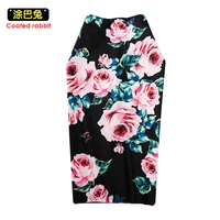 cr women retro rose floral pattern printed sexy bodycon midi pencil skirts xxl size 2021 summer autumn office work saia