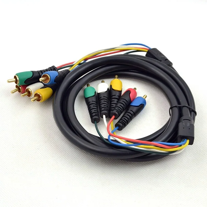 Высококачественный 1 8 м 5 RCA штекер компонент Аудио Видео RGB коаксиальный
