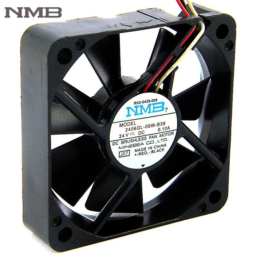 

Для NMB 2406GL-05W-B39 6 см DC 24V 0.1A 6015 60 мм вентилятор инвертор IPC Вентилятор охлаждения компьютера