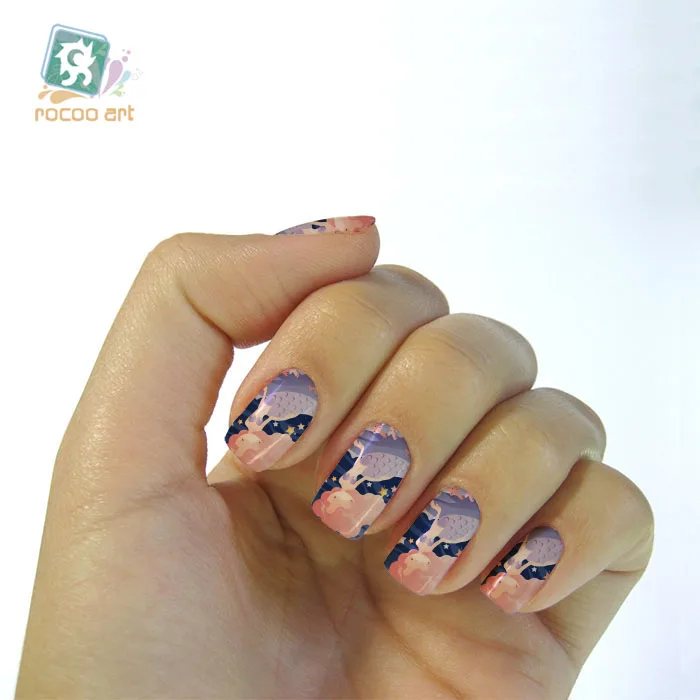 Rocooart K5685 Новая мода наклейки для ногтей s Мультфильм Русалка украшения