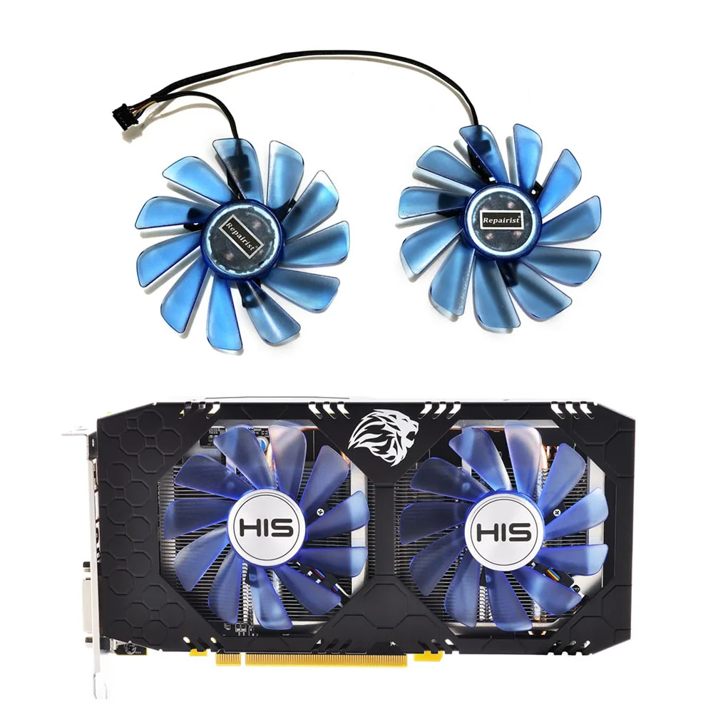 2 шт./компл. GPU радиатор FY09010H12LPA CF9010H12S FDC10U12S9 C для его RX 570 XFX RX570 видео Графика