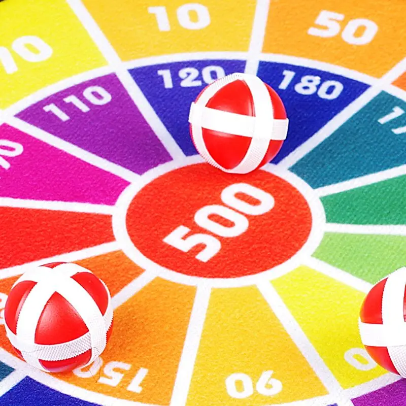 

27.5cm Kids Safety Dart Board Sports Toys Sticky Ball Target Game Indoor Outdoor Parent-child Interaction