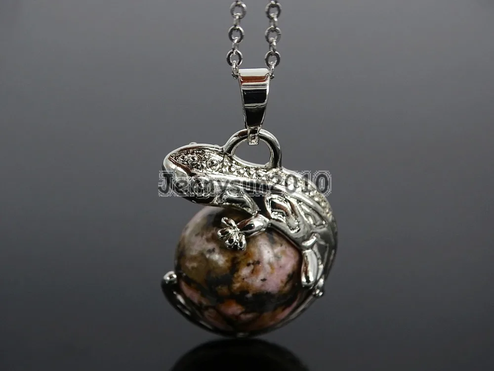 Натуральные драгоценные камни с родохрозитом черная линия круглый шар чакра