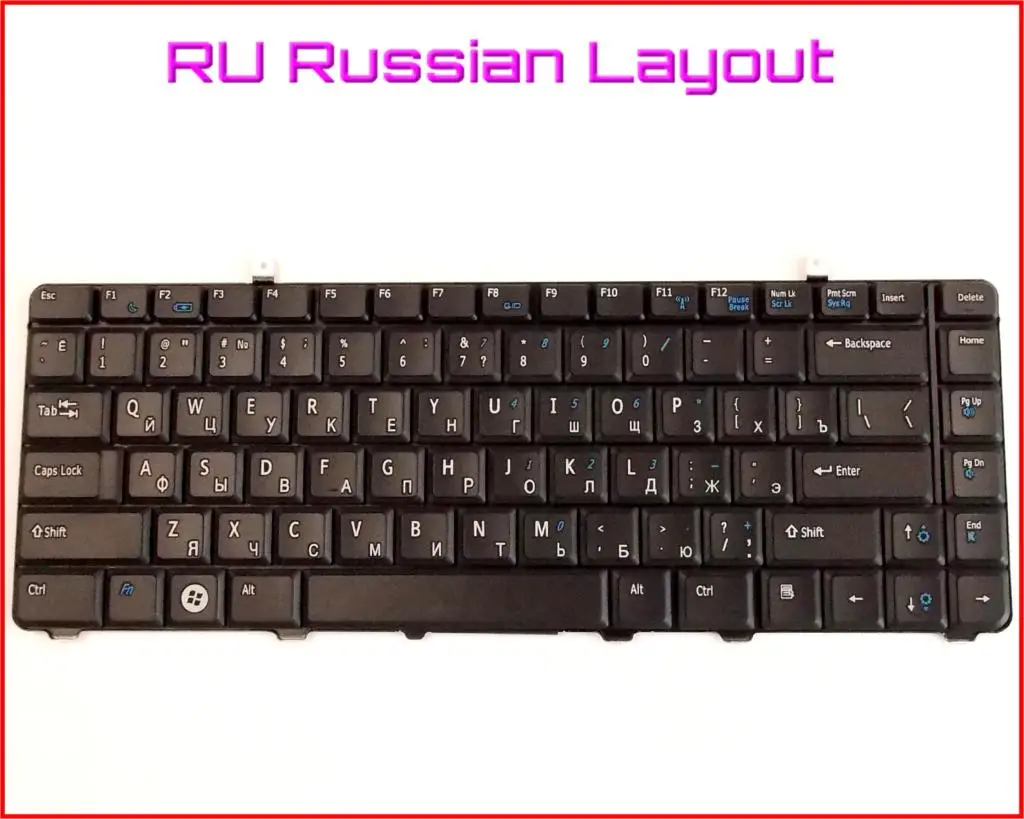 Новая русская версия клавиатуры для ноутбука Dell Vostro A840 A860 1088 1014 1015 PP38L PP37L |