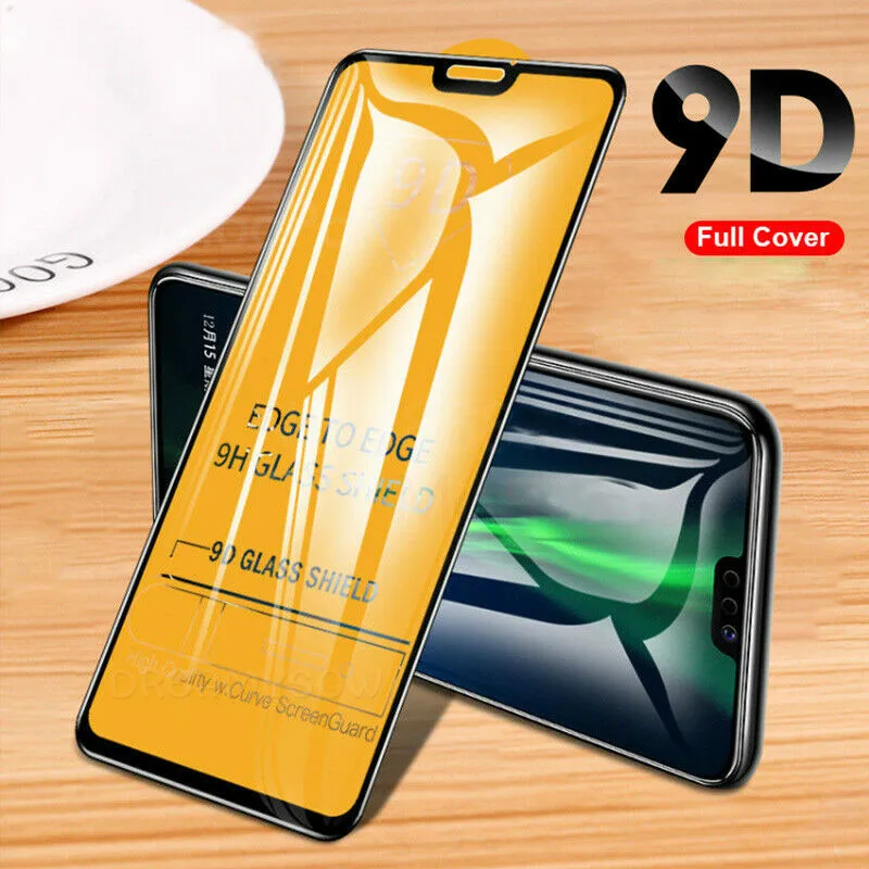 Black 9D закаленное Стекло защита для samsung Galaxy A30 A40 A50 A60 A70 A80 A90 M30 M20 M10 A7 J4 J6 Экран протектор Стекло крышка - Цвет: Black