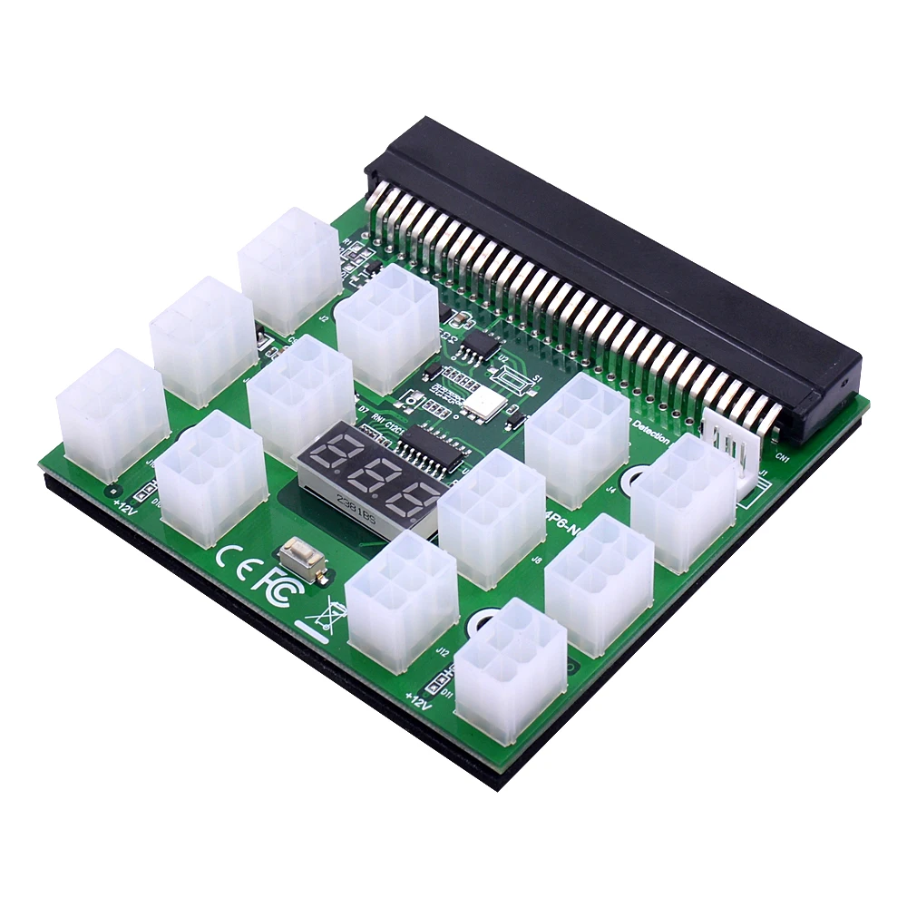 CHIPAL силовой модуль Breakout Board комплекты для HP 1200W 750W PSU GPU Mining эфириум ETH с 12 шт 6Pin до 6 +
