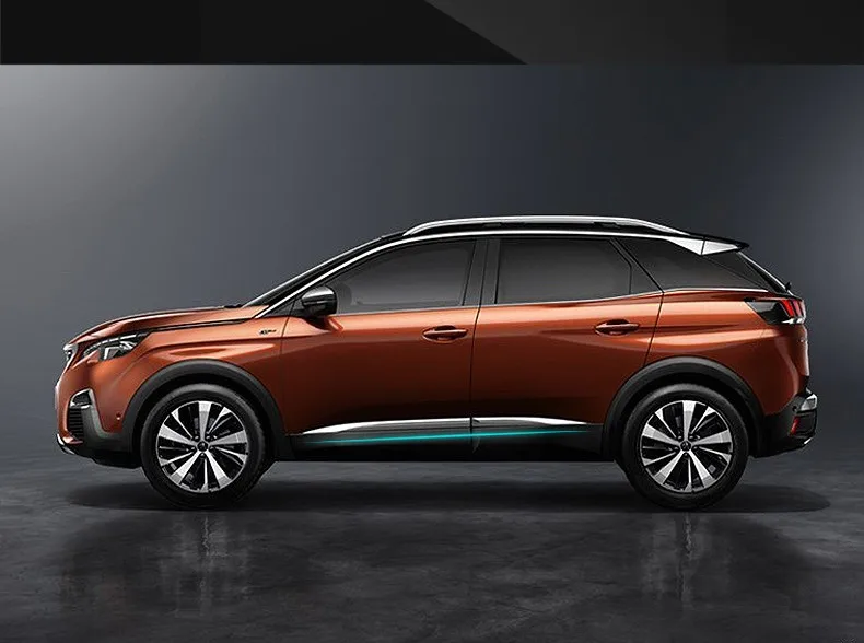 Стайлинг автомобиля для Peugeot 3008/4008 2016 2017 2018 крышка детектора из нержавеющей стали