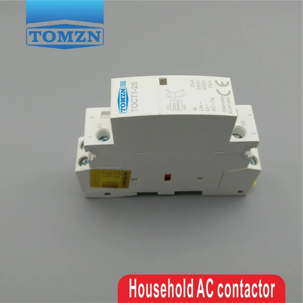 Бытовой модульный контактор переменного тока CT1 2P 25 А 220 В/230 В 50/60 Гц|modular