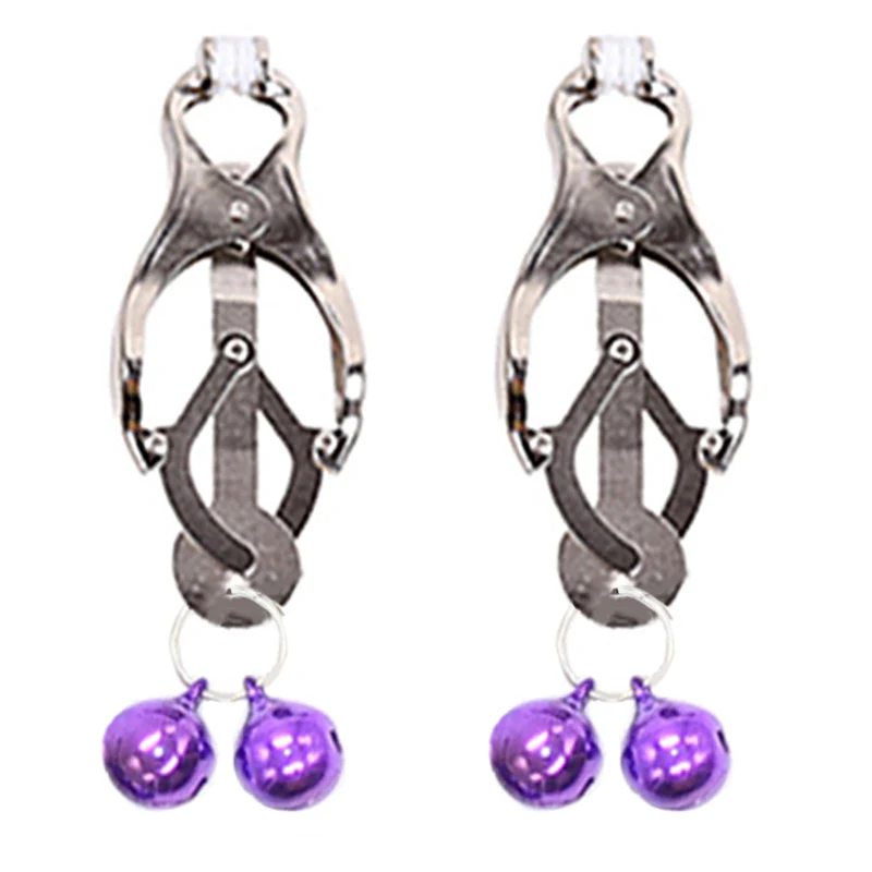 Женский двойной колокольчик зажимы для сосков Новинка Зажим Teasing Pinzas Pezones Torture Labia