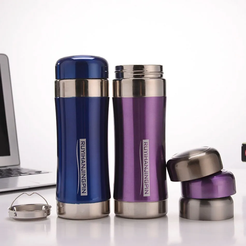 Office Stainless Steel Thermos Cup Potale 420ml Tumbler Cups For Men And Women Vacuum Flasks | Дом и сад