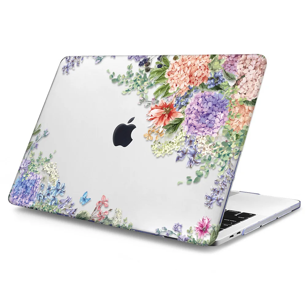 J078 Цветочный чехол для ноутбука Macbook Air 11 13 13,3 жесткий пластиковый чехол для macbook New Pro 12 13 15 с сенсорной панелью retina - Цвет: J078
