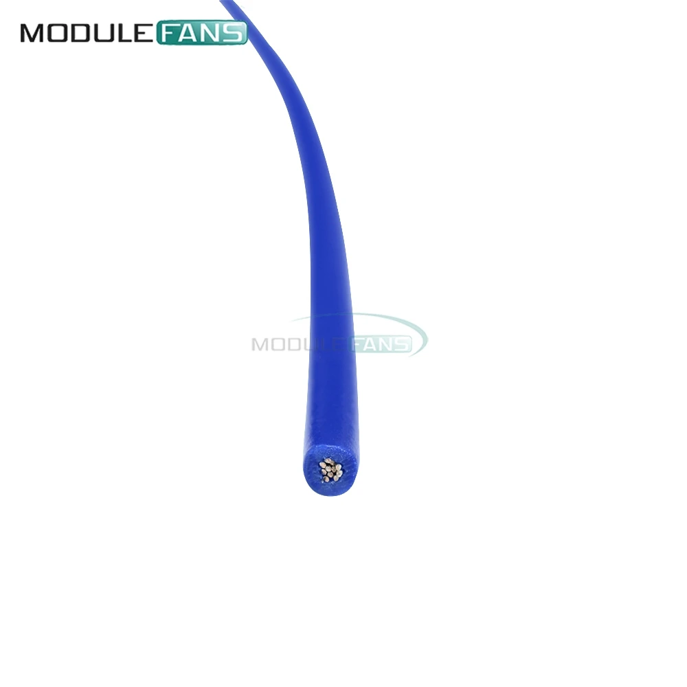 24AWG 10 м синий UL-1007 соединительный провод 80C / 300 В шнур DIY электрический |