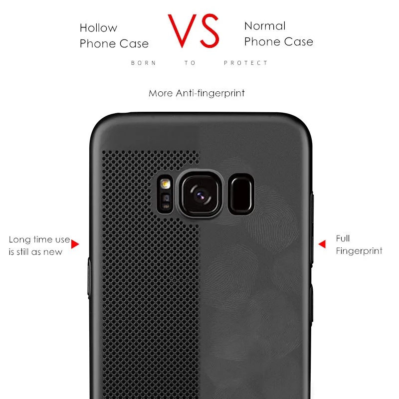 Дышащие светящиеся Чехлы для SamSung Galaxy S8 S9 S10 Plus S10E S6 S7 Edge A30 A50 A20 A10 M10 M20 сетчатые