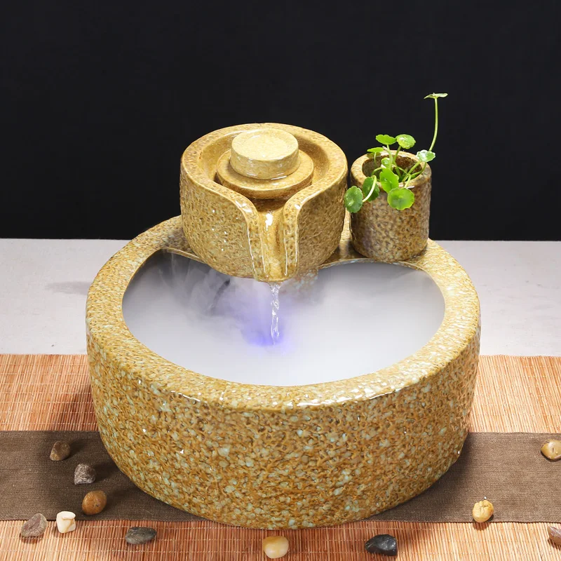 Керамический садовый фонтан фэн шуй 110/220 В|gift gifts|gift birthdaygifts office |
