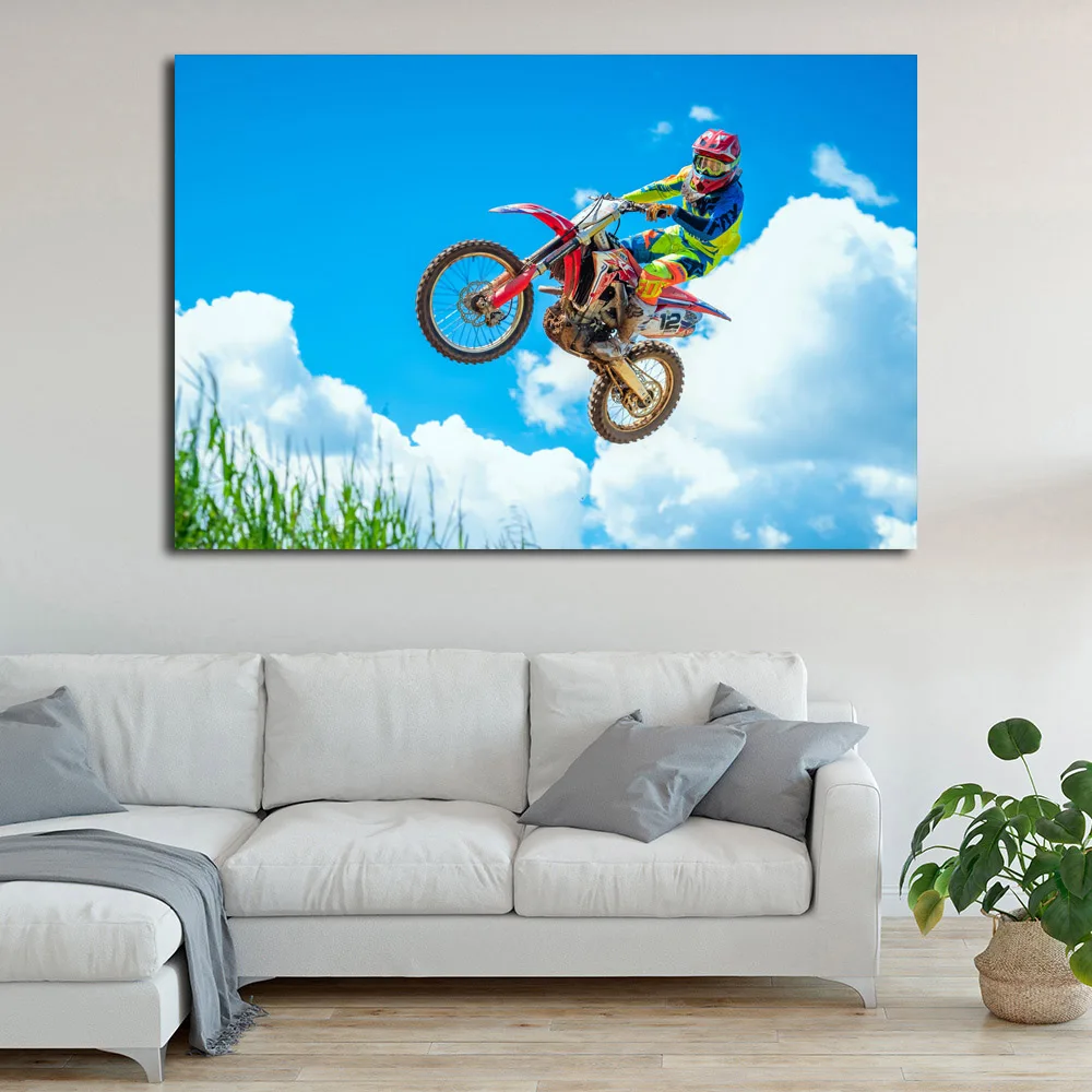 Dirtbike спортивные Мотокросс для мотокросса езды на мотоцикле фоновый рисунок