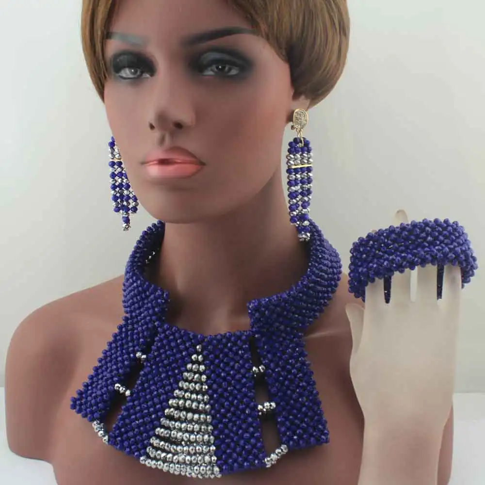 African Beads Jewelry Set Crystal Necklace Nigerian Wedding W13957 | Украшения и аксессуары