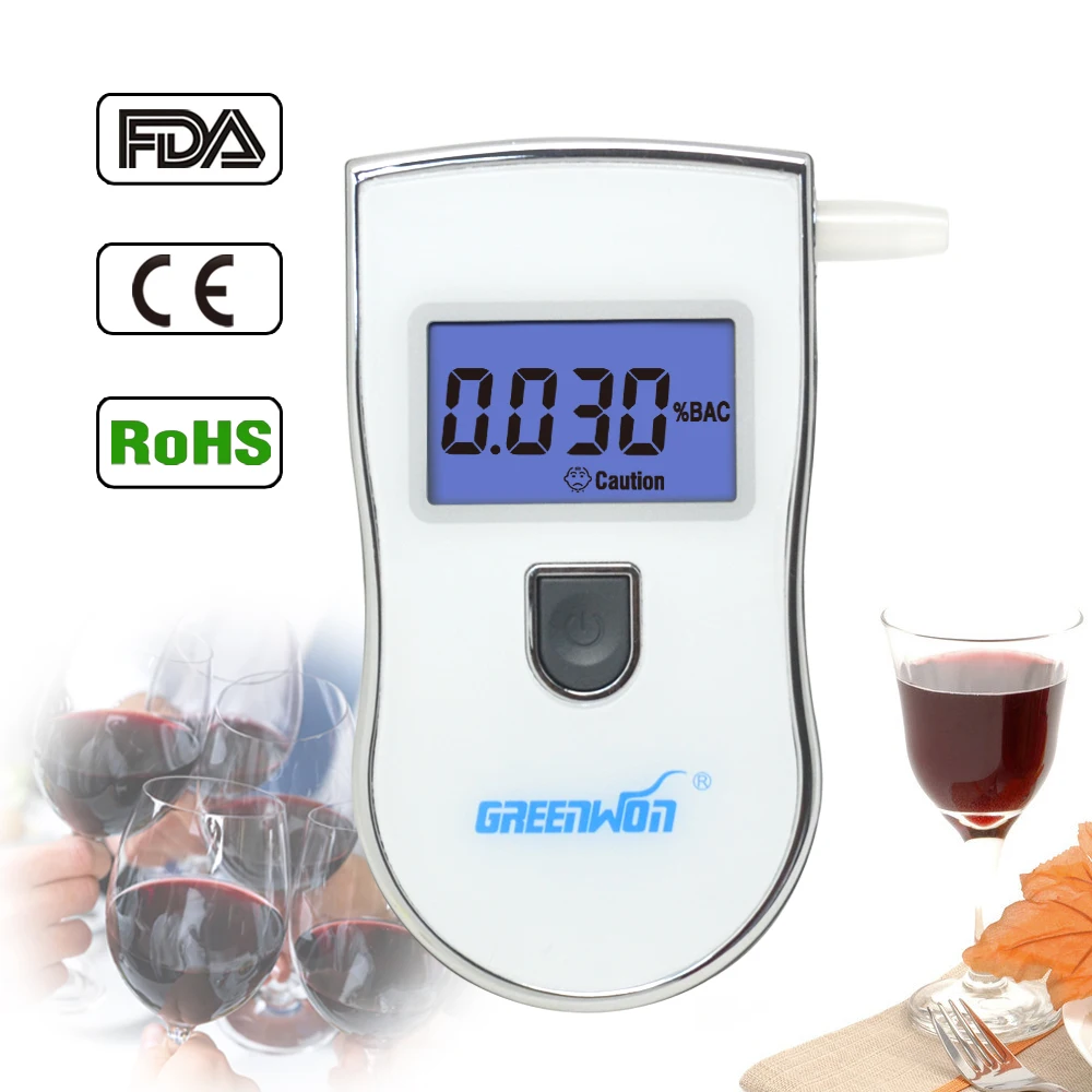 Новинка 2018 патентный портативный цифровой мини Алкотестер для дыхания оптовая