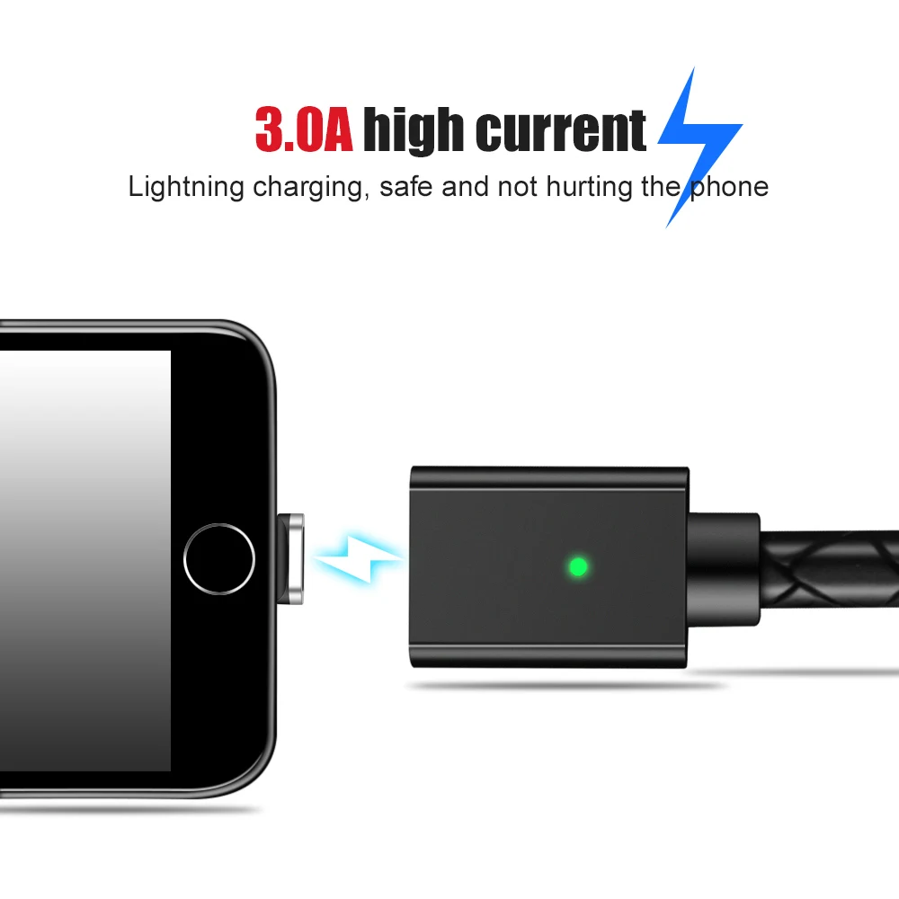 USB кабель для iphone Xs max Xr X 8 7 6 plus 6s ipad mini магнитный Micro usb быстрой зарядки и передачи