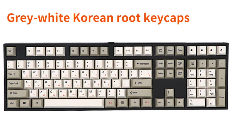 BGKP Новое поступление Японский Корейский keycap белый и серый краситель sub 108 клавиш для cherry mx механическая клавиатура
