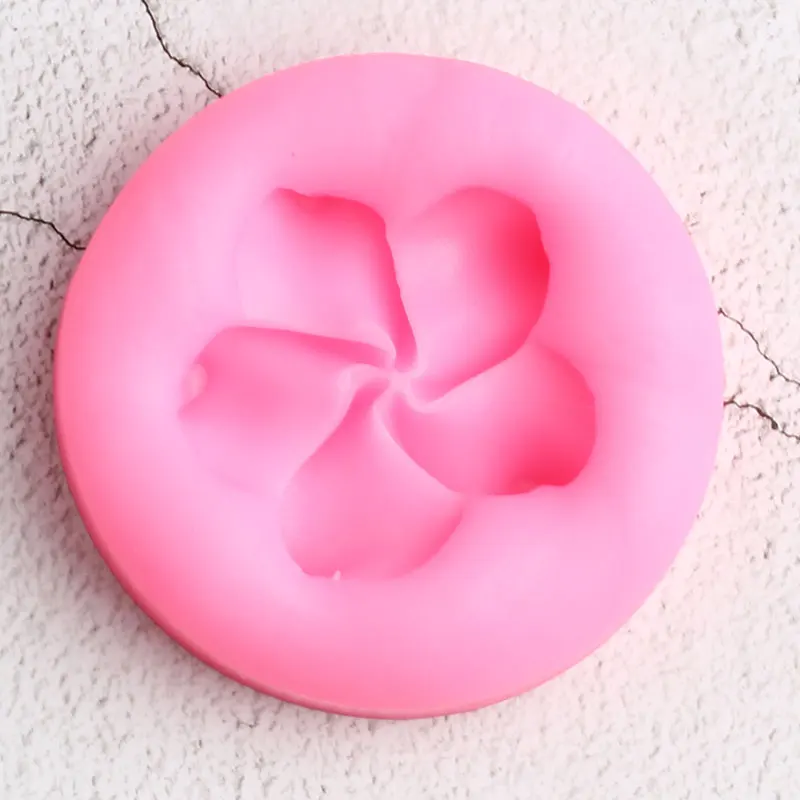 2 размера Plumeria Цветок силиконовая форма кекс Топпер помадные формы для пирожных