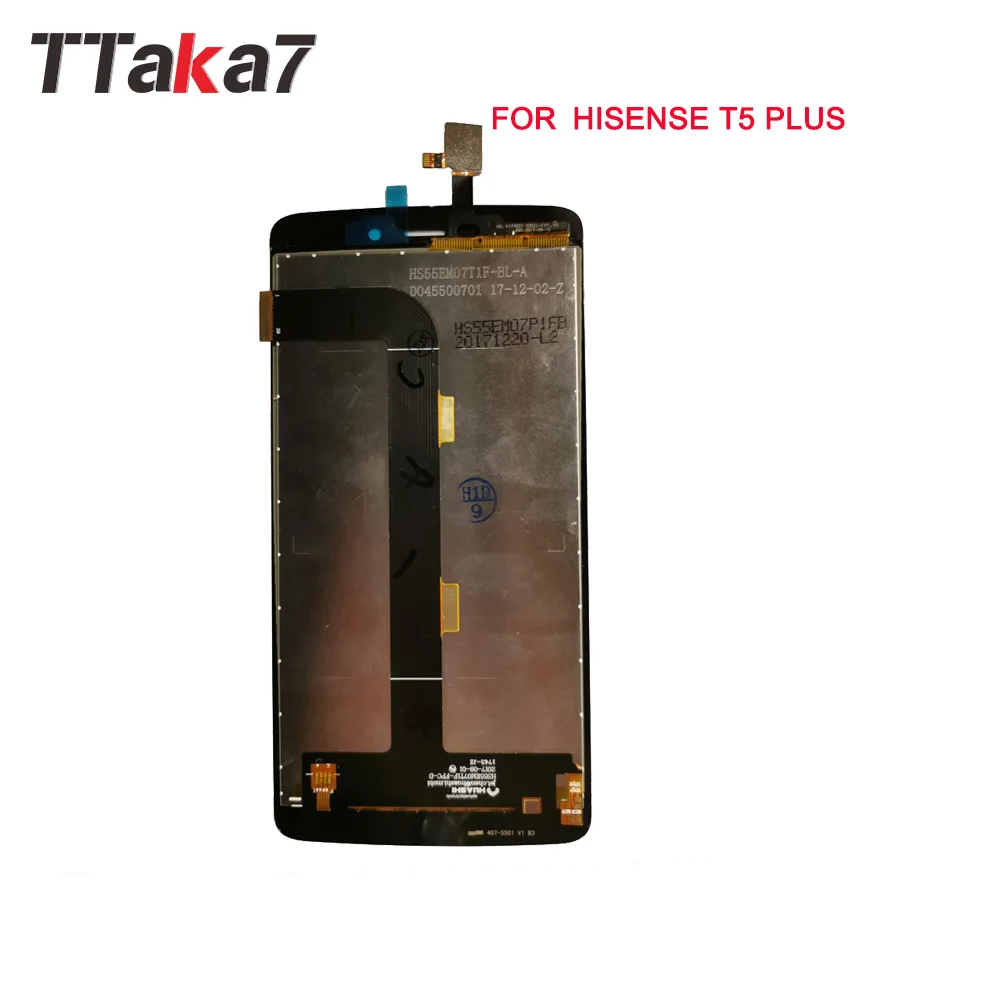 Для Hisense T5 Plus ЖК дисплей с кодирующий преобразователь сенсорного экрана в сборе