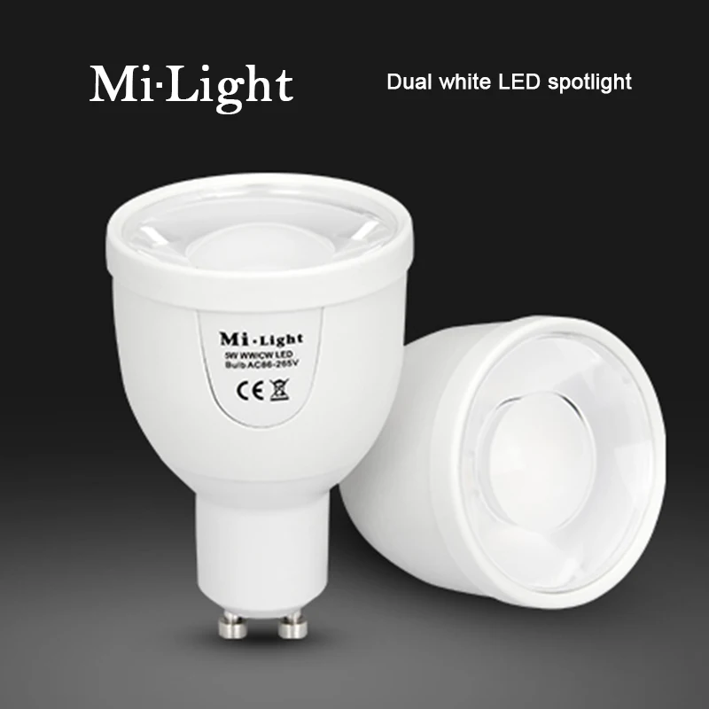 Светодиодная лампа Milight WIFI GU10 FUT011 CT 2 4 ГГц с регулируемой яркостью 5 Вт|bulb control|lamp 5wmi