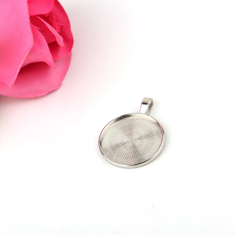 5 шт./лот стеклянный кабошон Размером 25 мм ожерелье с камеей подвески круглая