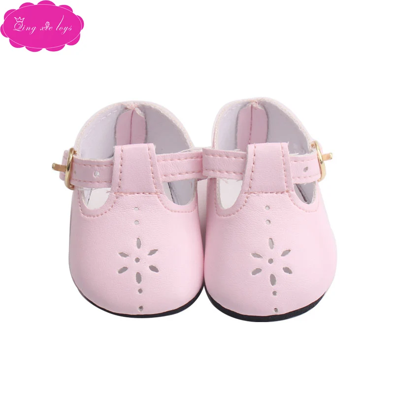 Куклы розовое платье принцессы обувь подходит 43 см baby doll и американский 18 дюймов девушки кукла обувь аксессуары g5-g66