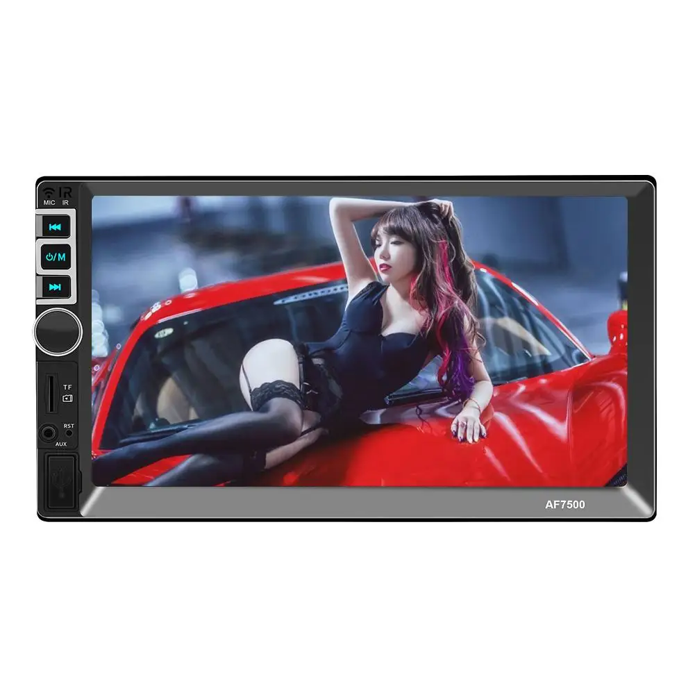 HD 7-дюймовый 2 DIN MP5 Автомобильный плеер Bluetooth Сенсорный экран стерео радио камера